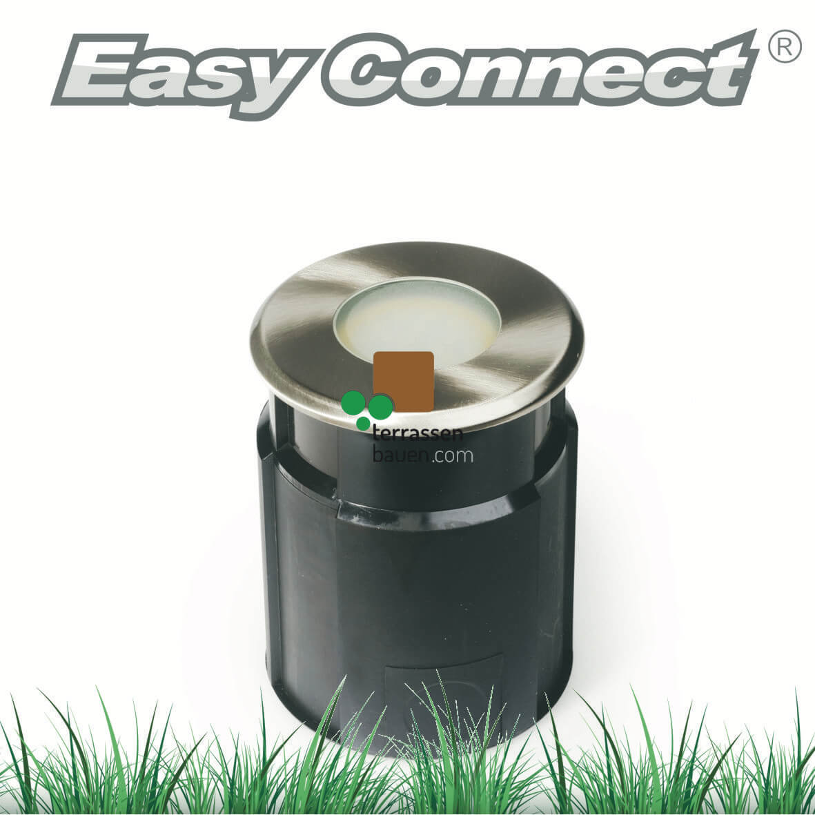 EasyConnect Edelstahl LED Bodenleuchte ø 120mm, 230VAC, 1 Stück EasyConnect Edelstahl LED Bodenleuchte ø 120mm, 230VAC, 1 Stück