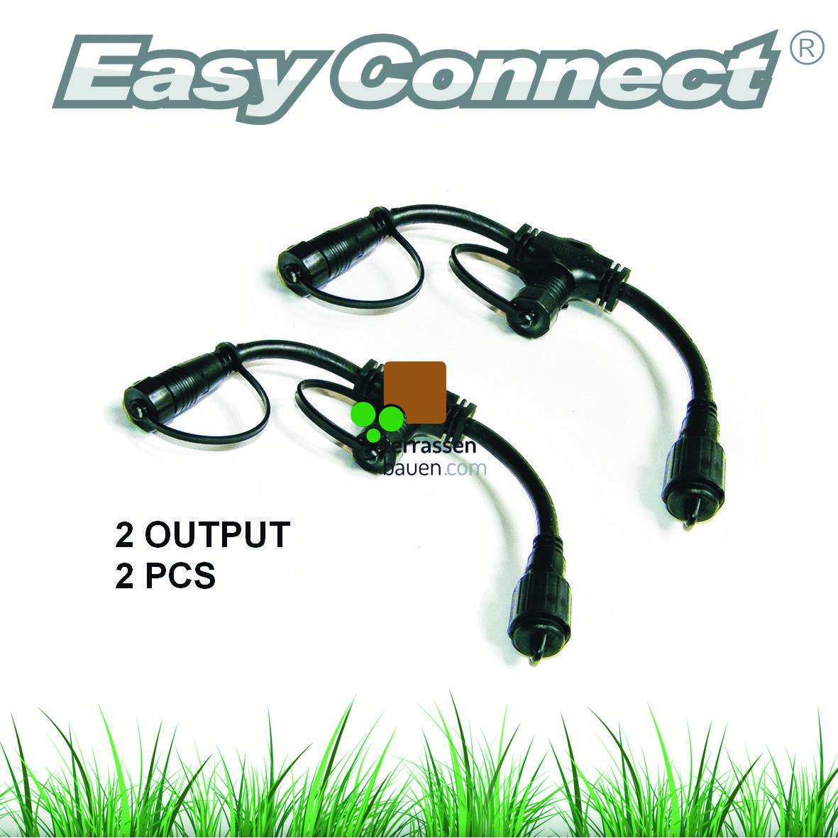 EasyConnect Anschlussstecker Verteiler "Flex" 1* Eingang 2* Ausgang, 2 Stück