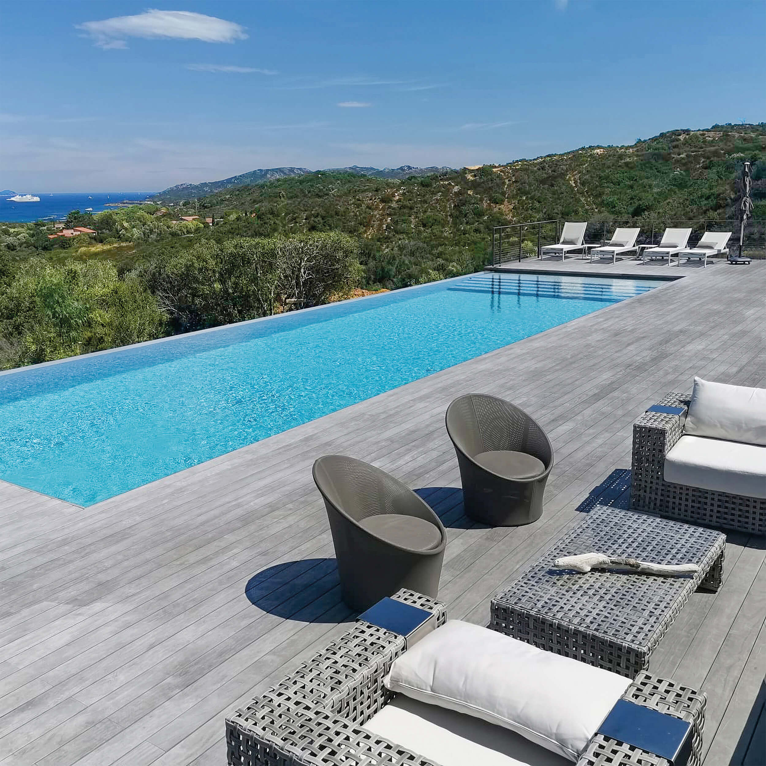 Accoya GREY QLICK 118 x 21 mm, bombiert, verschiedene Längen